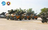 [ẢNH] Galil ACE 32 Việt Nam và QBZ-97B Trung Quốc song hành trong lễ duyệt binh của Lào