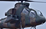 [ẢNH] Phi đội trực thăng OH-1 Ninja Nhật Bản quay lại bầu trời sau...4 năm nằm đất
