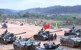 [ẢNH] Xe tăng T-55 nâng cấp cực mạnh của Campuchia tham gia tập trận cùng Trung Quốc
