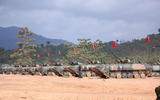 [ẢNH] Xe tăng T-55 nâng cấp cực mạnh của Campuchia tham gia tập trận cùng Trung Quốc