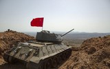 [ẢNH] Quân cảnh Nga phục hồi xe tăng T-34-85 bị Syria bỏ lại chiến trường từ năm 1973