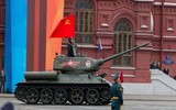 [ẢNH] Quân cảnh Nga phục hồi xe tăng T-34-85 bị Syria bỏ lại chiến trường từ năm 1973