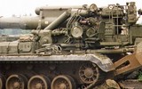 [ẢNH] Sau T-72B và Pantsir-S1, đến lượt pháo tự hành 2S7 Pion Nga đổ lật nhào khi hành quân