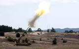 [ẢNH] Sau T-72B và Pantsir-S1, đến lượt pháo tự hành 2S7 Pion Nga đổ lật nhào khi hành quân