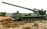 [ẢNH] Sau T-72B và Pantsir-S1, đến lượt pháo tự hành 2S7 Pion Nga đổ lật nhào khi hành quân