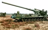 [ẢNH] Sau T-72B và Pantsir-S1, đến lượt pháo tự hành 2S7 Pion Nga đổ lật nhào khi hành quân