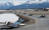 [ẢNH] Su-57 Nga biểu dương lực lượng hoành tráng nhưng vẫn... kém xa Mỹ