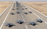 [ẢNH] Su-57 Nga biểu dương lực lượng hoành tráng nhưng vẫn... kém xa Mỹ