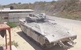 [ẢNH] Sự thực vụ thiết giáp nặng nhất thế giới Namer của Israel bị Hamas bắt sống