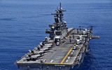 [ẢNH] Trung Quốc giật mình khi tàu đổ bộ tấn công Mỹ mang đầy F-35B tiến vào biển Đông