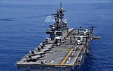 [ẢNH] Trung Quốc giật mình khi tàu đổ bộ tấn công Mỹ mang đầy F-35B tiến vào biển Đông