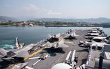 [ẢNH] Trung Quốc giật mình khi tàu đổ bộ tấn công Mỹ mang đầy F-35B tiến vào biển Đông