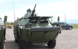 [ẢNH] Thiết giáp BRDM-2M biểu diễn tính năng trước tùy viên quân sự Việt Nam tại Nga
