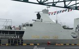 [ẢNH] Tàu hộ vệ tên lửa Gepard 3.9 Việt Nam mở cửa đón khách Trung Quốc tham quan
