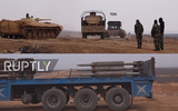 [ẢNH] Quân đội Syria đánh phá ác liệt Bắc Lattakia bằng rocket tự chế Golan