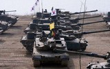 [ẢNH] K2 Black Panther Hàn Quốc biểu diễn tính năng khiến xe tăng Nga phải 