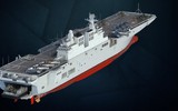 [ẢNH] Kinh ngạc trước tốc độ Trung Quốc đóng mới tàu đổ bộ trực thăng Type 075