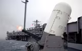 [ẢNH] Uy lực lá chắn thép trên chiến hạm Mỹ vừa bắn hạ máy bay Iran