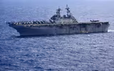 [ẢNH] Siêu tàu đổ bộ Mỹ tập trận cùng tiêm kích tàng hình F-35B ngay 