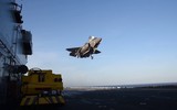 [ẢNH] Siêu tàu đổ bộ Mỹ tập trận cùng tiêm kích tàng hình F-35B ngay 
