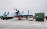 [ẢNH] Tên lửa Kh-29 của Su-30SM Nga bị kích hoạt khi máy bay chưa cất cánh