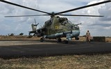 [ẢNH] Trực thăng vũ trang Nga bất ngờ tấn công dữ dội phiến quân tại Latakia