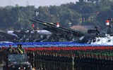 [ẢNH] Quân đội Indonesia duyệt binh hoành tráng khoe dàn vũ khí nội địa cực mạnh