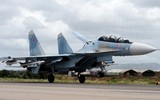 [ẢNH] Tiêm kích Nga cất cánh hàng loạt chặn chiến đấu cơ Israel tấn công Syria