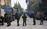 [ẢNH] Đoàn xe tuần tra quân cảnh Nga bị trúng mìn tại Daraa, Syria