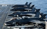 [ẢNH] Tàu đổ bộ tối tân nhất của Mỹ mang đầy F-35B tập trận tại Biển Đông