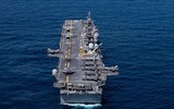 [ẢNH] Tàu đổ bộ tối tân nhất của Mỹ mang đầy F-35B tập trận tại Biển Đông