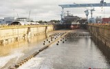 [ẢNH] Mỹ chuẩn bị hạ thủy siêu tàu sân bay hạt nhân lớp Ford thứ hai