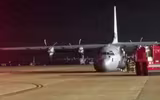 [ẢNH] ‘Lực sĩ’ C-130J Super Hercules ‘ngã sấp mặt’ ngay khi chuẩn bị cất cánh