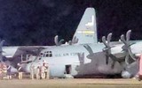 [ẢNH] ‘Lực sĩ’ C-130J Super Hercules ‘ngã sấp mặt’ ngay khi chuẩn bị cất cánh
