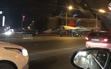 [ẢNH] Kinh ngạc khi máy bay ném bom tiền tuyến Su-34... chạy trên đường cao tốc