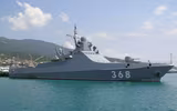 [ẢNH] Nga bất ngờ điều chiến hạm tàng hình 1.000 tấn tối tân nhất tới Syria
