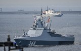 [ẢNH] Nga bất ngờ điều chiến hạm tàng hình 1.000 tấn tối tân nhất tới Syria
