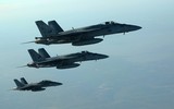 [ẢNH] Máy bay Mỹ tấn công dữ dội, phá hủy đoàn tàu chở dầu của Syria