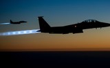 [ẢNH] Máy bay Mỹ tấn công dữ dội, phá hủy đoàn tàu chở dầu của Syria