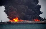 [ẢNH] Máy bay Mỹ tấn công dữ dội, phá hủy đoàn tàu chở dầu của Syria