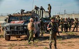 [ẢNH] Đoàn xe tuần tra của quân cảnh Nga tại Syria bị Mỹ đe dọa dùng vũ lực