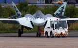 [ẢNH] ‘Choáng váng’ giá tiêm kích Su-57E Nga: Cao gấp hơn 3 lần F-35A Mỹ