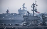 [ẢNH] Hạm đội Mỹ vội vã rời eo biển Hormuz trước nguy cơ Iran dội 