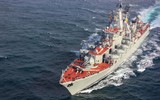 [ẢNH] S-300 trên tuần dương hạm Nguyên soái Ustinov khiến F-35 của Anh không dám cất cánh?