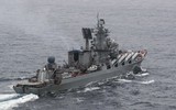 [ẢNH] S-300 trên tuần dương hạm Nguyên soái Ustinov khiến F-35 của Anh không dám cất cánh?