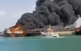 [ẢNH] 4 tàu Iran bị đốt cháy ngay trong cảng, diễn biến cực kỳ nguy hiểm?
