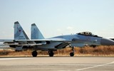 [ẢNH] Su-35 Nga suýt bắn hạ F-16 Thổ Nhĩ Kỳ trên bầu trời Syria?