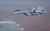 [ẢNH] Su-35 Nga suýt bắn hạ F-16 Thổ Nhĩ Kỳ trên bầu trời Syria?