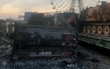 [ẢNH] Quân đội Syria tập kích phá hủy loạt xe tăng, thiết giáp của Thổ Nhĩ Kỳ