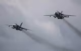 [ẢNH] F-16 Thổ Nhĩ Kỳ đánh chặn, dọa bắn hạ Su-24 Nga trên bầu trời Syria